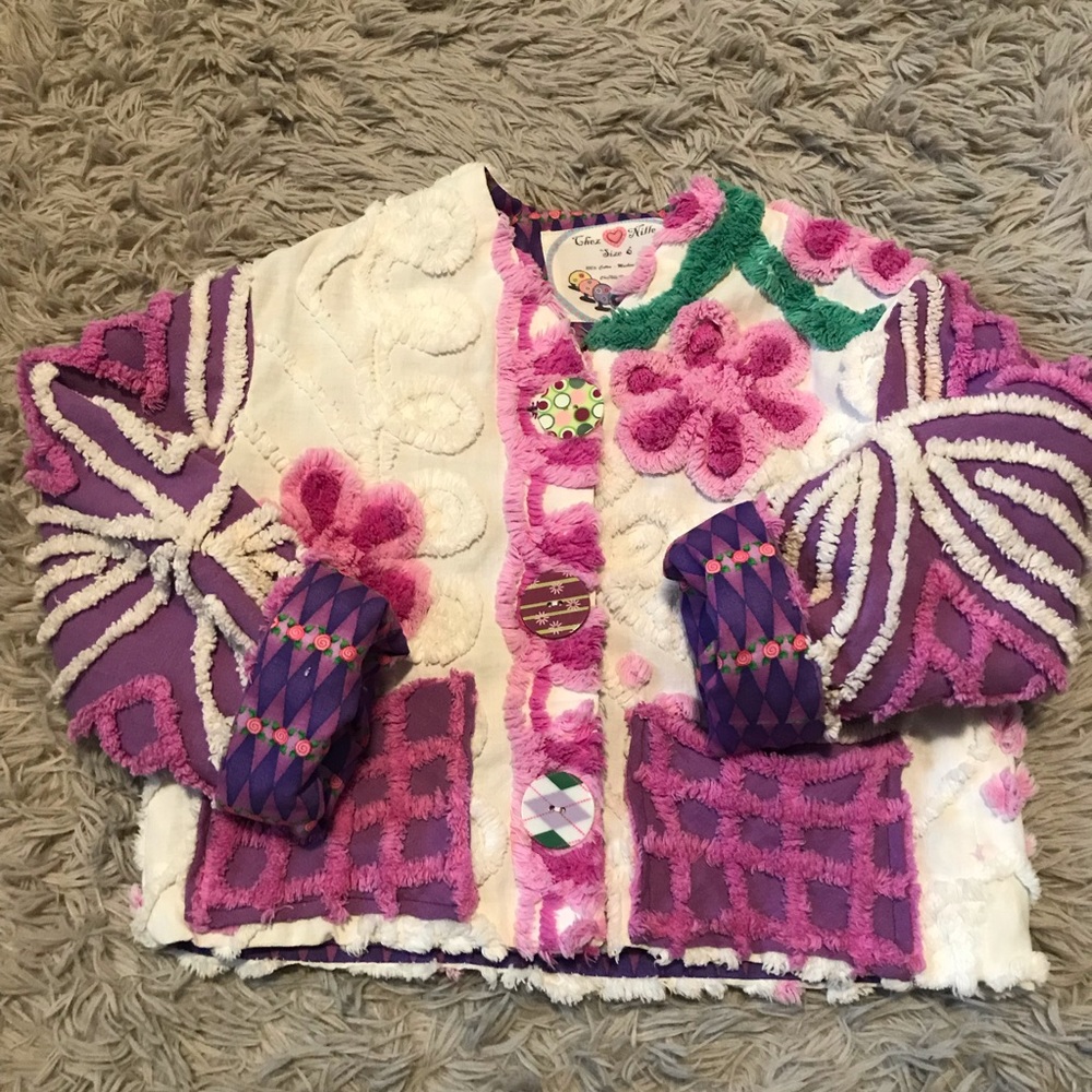 Girls size 6 boutique Chez Nille jacket